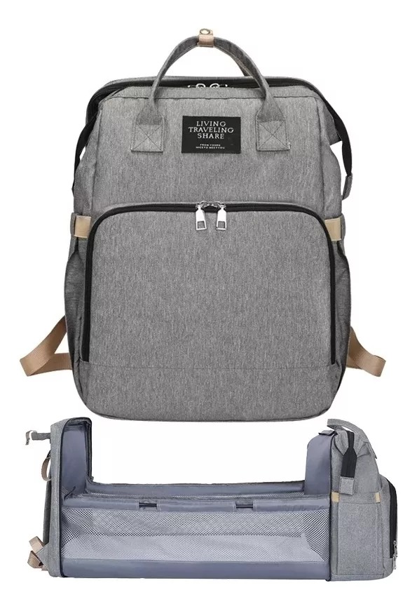 Miniatura 1 de Morral Pañalera Tipo Cuna Con Cambiador